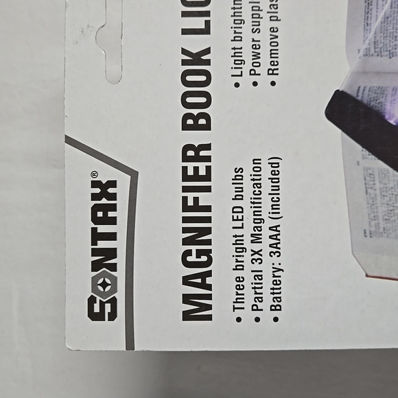 NEW In Pkg. Magnifier Book Light 3X Magnification Adjustable Brightness LED - Picture 10 of 13